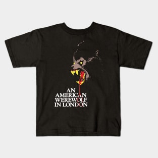 An American Werewolf in London | David Naughton | 80s | Fanart | Fan art Kids T-Shirt